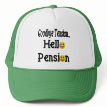 Hello Pension Retirement Gifts and T-shirts Mesh Hat