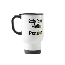 Hello Pension Retirement Gifts and T-shirts Mug