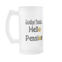 Hello Pension Retirement Gifts and T-shirts Coffee Mugs