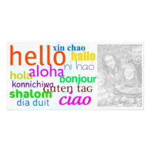 Hello Personalized Photo Card