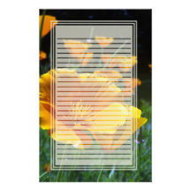 Hello Poppies Lined Stationery