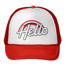 hello! Rockabilly rainbow Mesh Hats