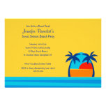 Hello Sunshine Beach Party  Custom Invitation