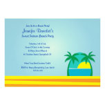 Hello Sunshine Beach Party  Custom Invitation