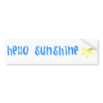 Hello Sunshine Bumper Sticker