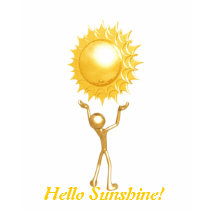 Hello Sunshine! - Ladies Baby Doll T Shirt