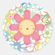 Hello Sunshine Round Sticker
