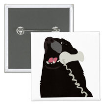 HELLO YES THIS IS DOG telephone phone Pinback Button