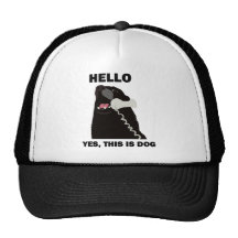 HELLO YES THIS IS DOG telephone phone Mesh Hat