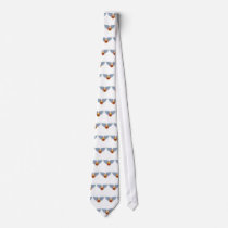 Hells Flames and Angel Wings Necktie