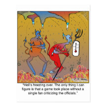 Hell's Freezing Over Postcard