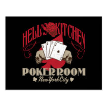 Hells Kitchen Poker Room, New York City Postcard