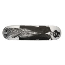 hells ventr red coat desat skate deck