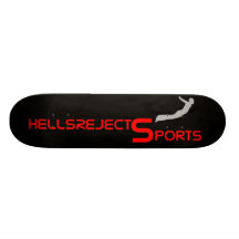 HellsRejects Sports Skateboard Deck Black