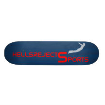 HellsRejects Sports Skateboard Deck Blue