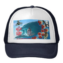 helmand surf team film grain mesh hats