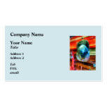 Helmet Hanging on Fire Truck Business Cards