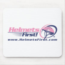 Helmets First Pink Mouse Pad
