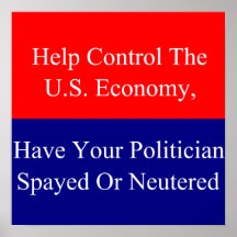 Help Control The U.S. Economy Posters