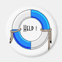 Help Fridge Magnet