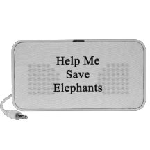 Help Me Save Elephants Portable Speakers