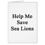 Help Me Save Sea Lions Cards