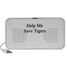 Help Me Save Tigers iPod Speakers