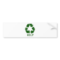 Help Recycle (Green) Bumper Sticker