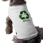 Help Recycle (Green) pet clothing
