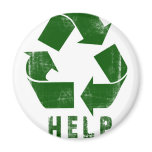 Help Recycle (Green) magnets