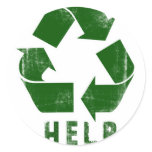 Help Recycle (Green) stickers
