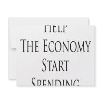 Help The Economy Start Spending Custom Announcements