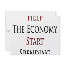Help The Economy Start Spending Personalized Invitations