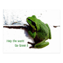Help the World Go Green !! Postcards