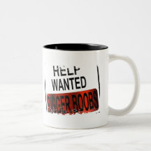Help Wanted ''BIGGER BOOBS'' mug