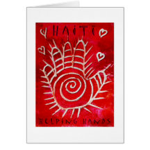 Helping Hands For Haiti Greeting Cards