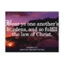 Helping Others in Christ Galatians 6-2 Postcard