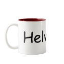 Helvetica Comic Sans mugs