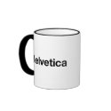 Helvetica mugs