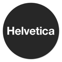 Helvetica Round Stickers