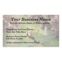 Hemaris Thysbe - Hummingbird Moth Business Card Template