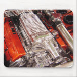 Hemi MOuse Pad in Red and Chrome