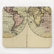 Hemispheres Hand Coloured Atlas Map