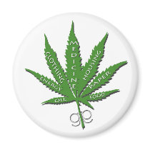 Hemp Leaf Magnet