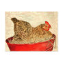 hen chicken painting art gifts postcards