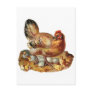 Hen Chicks Babies and Eggs Postcard