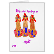 Hen Night card