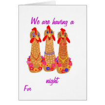 Hen Night card