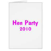 Hen Party 2010 Cards