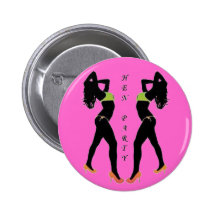 HEN PARTY 2 PINBACK BUTTONS